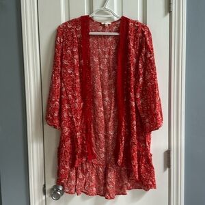 COPY - MAURICES Red Kimono Wrap